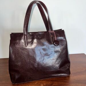Monsac Leather Tote Bag